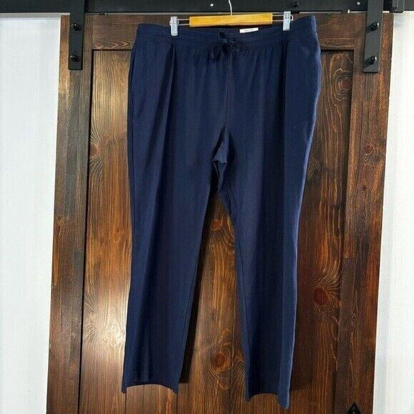 Karen Scott Plus Size Navy Knit Drawstring Sweat Pants /Joggers NWT - Picture 5 of 7
